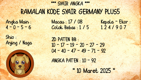 Prediksi Germany Plus5