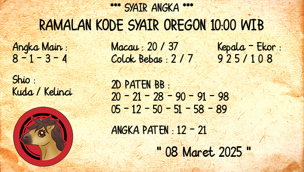 Prediksi Oregon 10:00 WIB