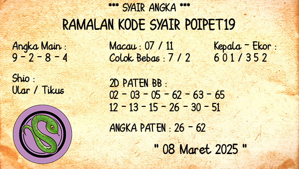 Prediksi Poipet19