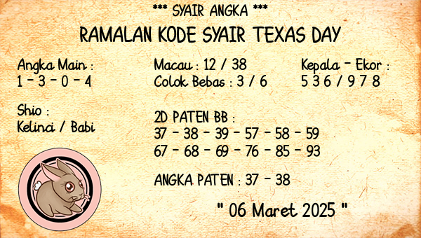 Prediksi Texas Day