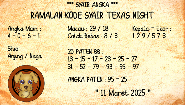 Prediksi Texas Night