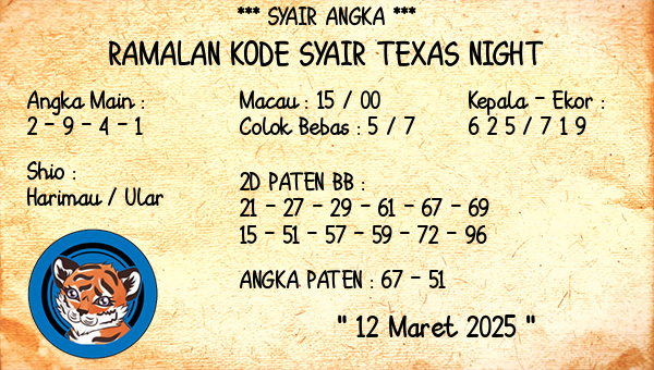 Prediksi Texas Night