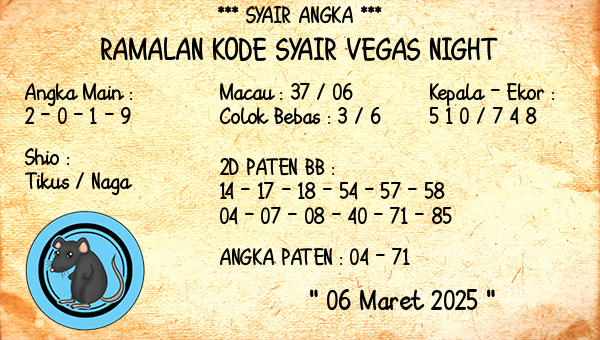 Prediksi Vegas Night