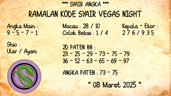 Prediksi Vegas Night